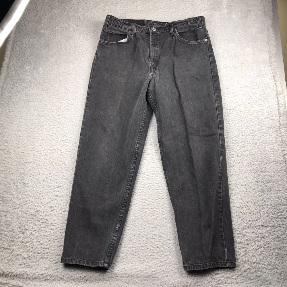 VTG 90s Levis 550 Orange Tab Jeans Mens 38 (35x29)‎ Black Relaxed Fit Tapered